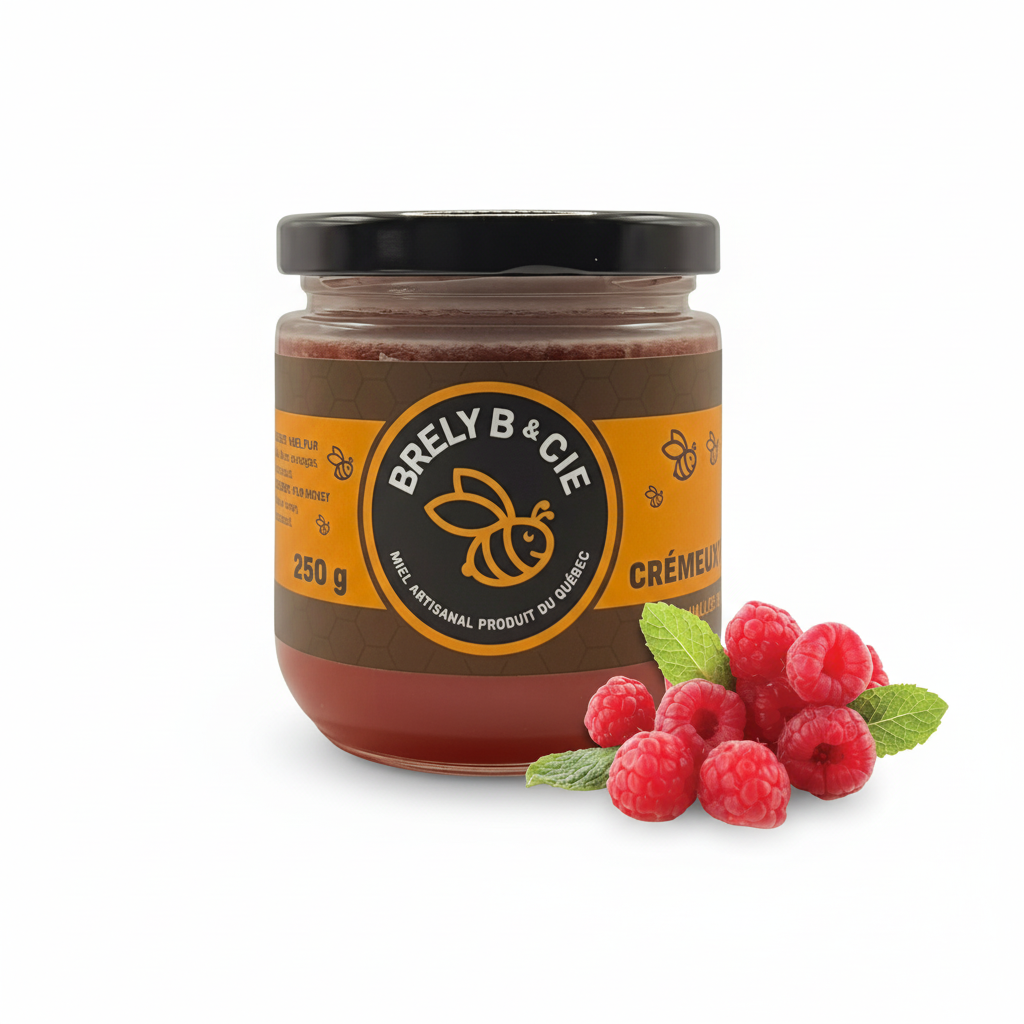 Miel crémeux aux framboises / 250g