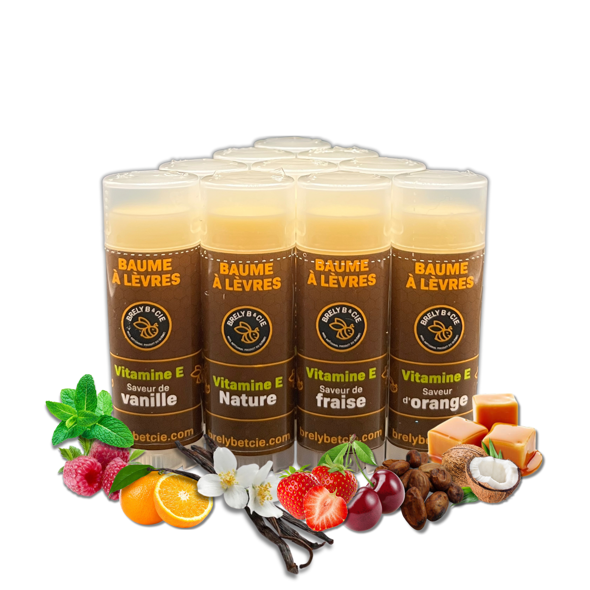 Baume à lèvres hydratant saveurs variées