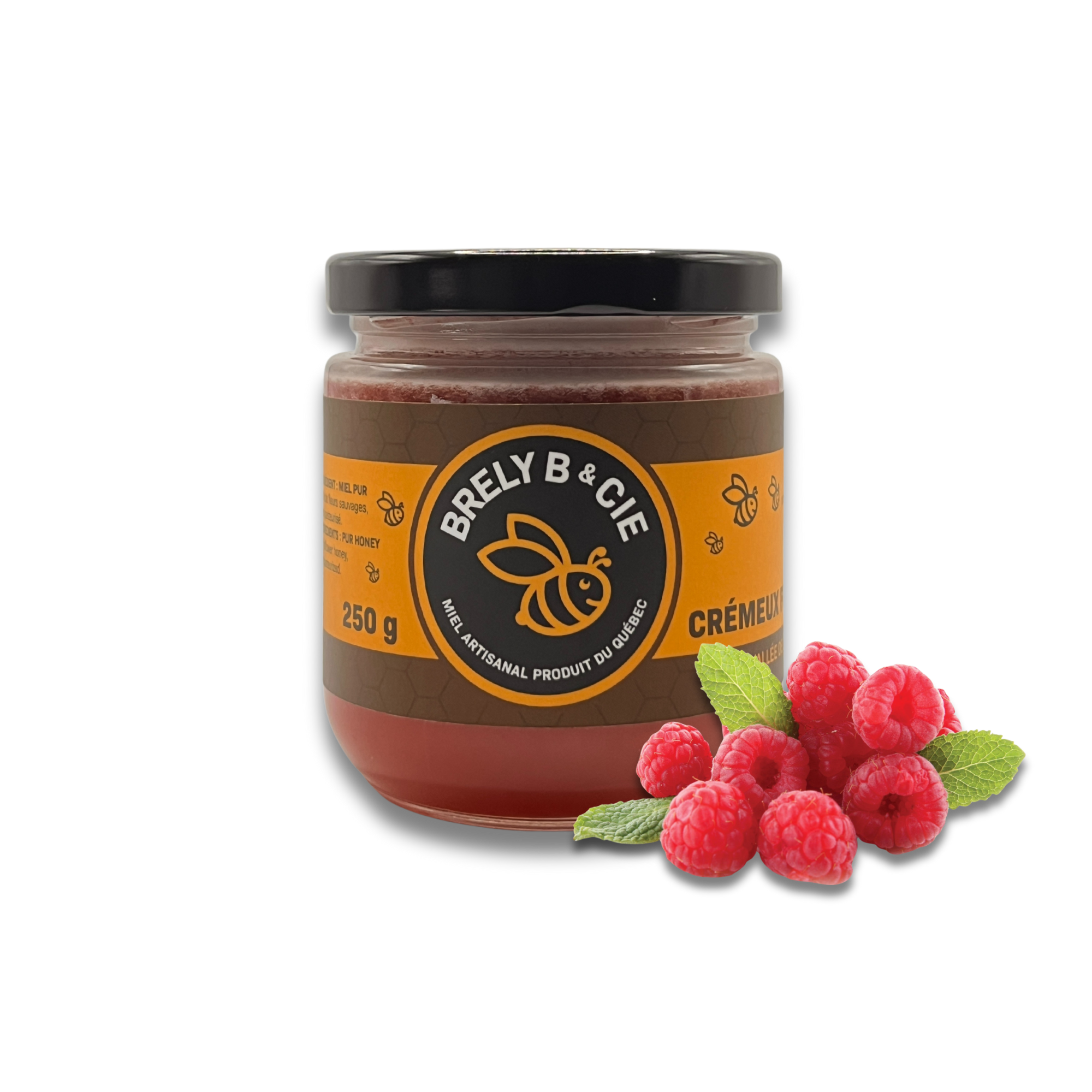 Miel crémeux aux framboises / 250g